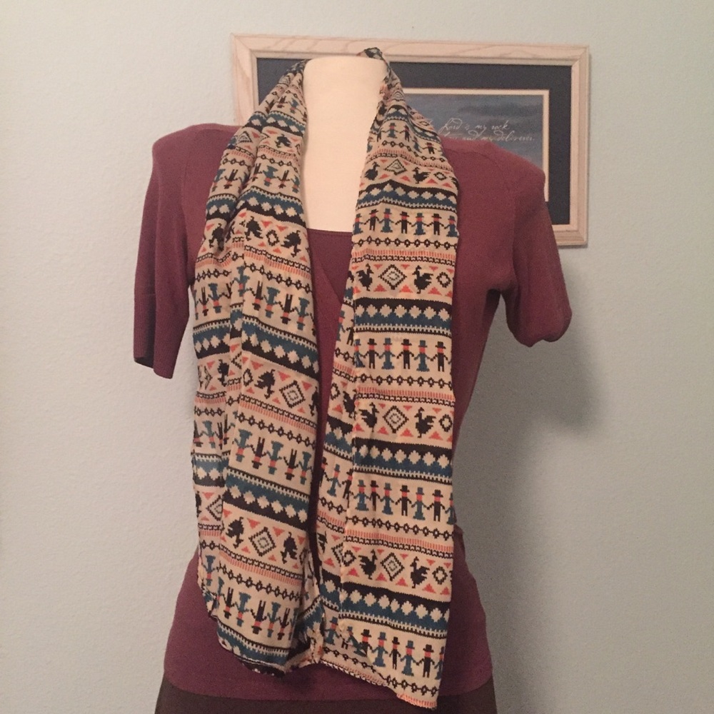 NWOT 20X60 Tribal Scarf